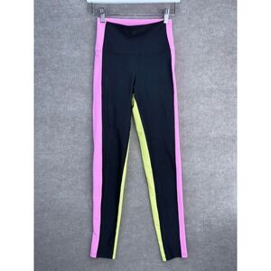 Beach Riot Sport Ribbed Colorblock Leggings Athleisure Sporty Stretch Small USA